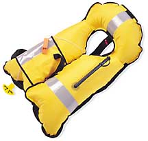 MD3032 AirForce automatic inflatable life jacket with harness brought to you by Mustang Survival.