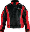 MJ6265 red and silver Ice Rider men's deluxe bomber jacket brought to you by Mustang Survival.