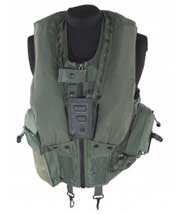 MSV980 fast jet aircrew integrated survival vest pfd sage green