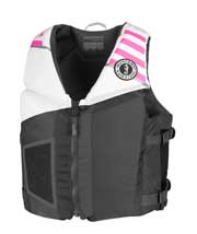MV3600 REV young adult vest pink grey front