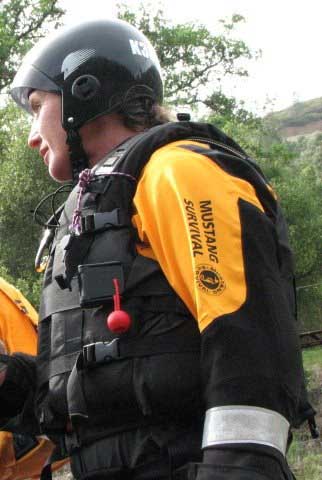 First responder geared up in Mustang Survival