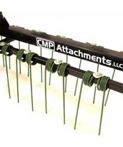 CMP Attachments 0-turn front mount residential dethatcher