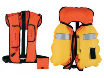 MD1127 twin chamber inflatable PFD