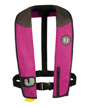MD3082 manual inflatable PFD with sailing harness pink