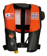 MD318322 uscg HIT automatic inflatable PFD red
