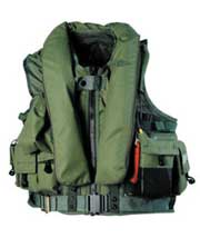 MSV972 rotary wing aircrew integrated survival vest sage green