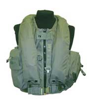MSV975 fast jet aircrew integrated survival vest pfd sage green