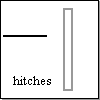 Half and double hitch knot