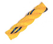 Polypropylene three strand ropes