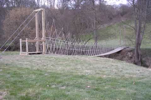 Suspension rope bridges