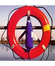 three point ring buoy bracket