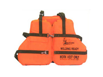 wv9-d welding ready work vest with fall protection