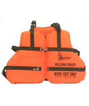 sfv-10 vinyl dip Work Vest with fall protection